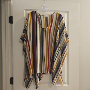 Colorful Striped Women's Tunic Top